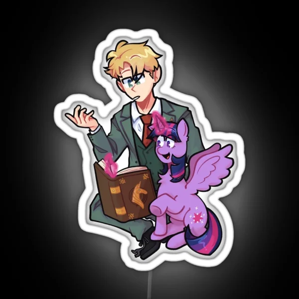 Agent Twilight And Twilight Sparkle RGB Neon Sign
