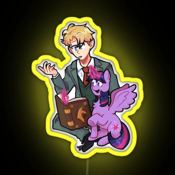 Agent Twilight And Twilight Sparkle RGB Neon Sign