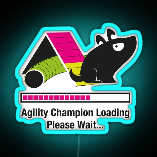 Agility Champion Loading RGB Neon Sign