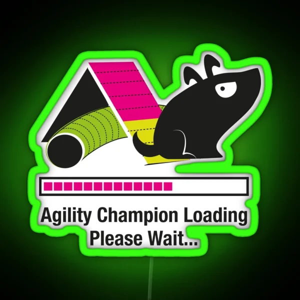 Agility Champion Loading RGB Neon Sign