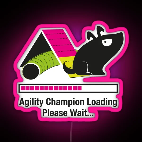 Agility Champion Loading RGB Neon Sign