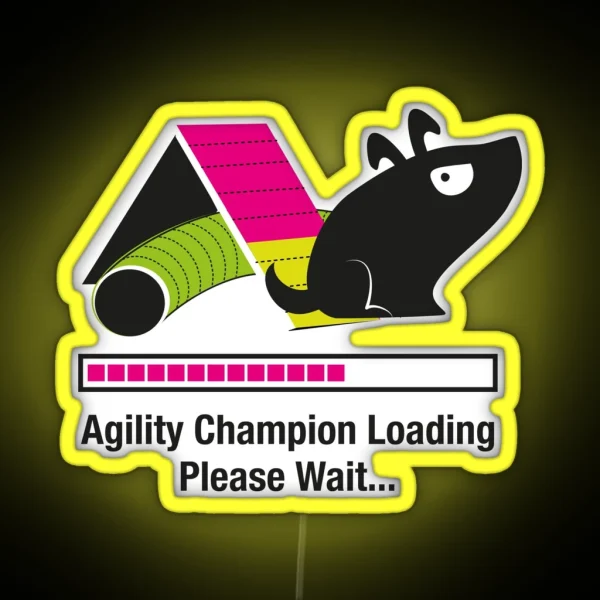 Agility Champion Loading RGB Neon Sign