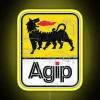 AGIP Lubricants Logo 1968 1998 Distressed Version RGB Neon Sign - Image 5