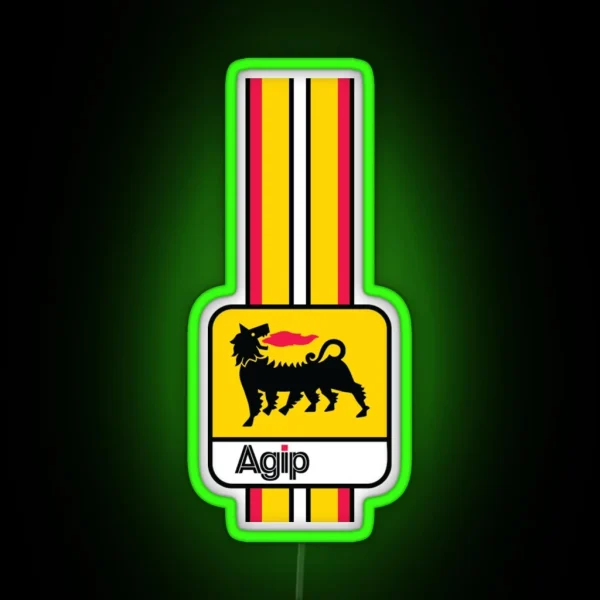 Agip Motorsport Design RGB Neon Sign