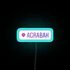 Agrabah Location Tag Led RGB Neon Sign - Image 2