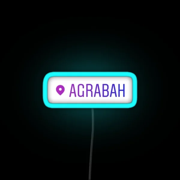 Agrabah Location Tag Led RGB Neon Sign