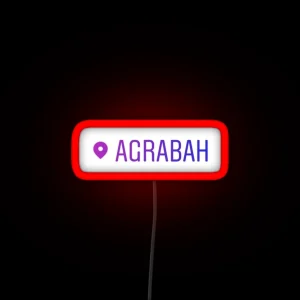 Agrabah Location Tag Led RGB Neon Sign