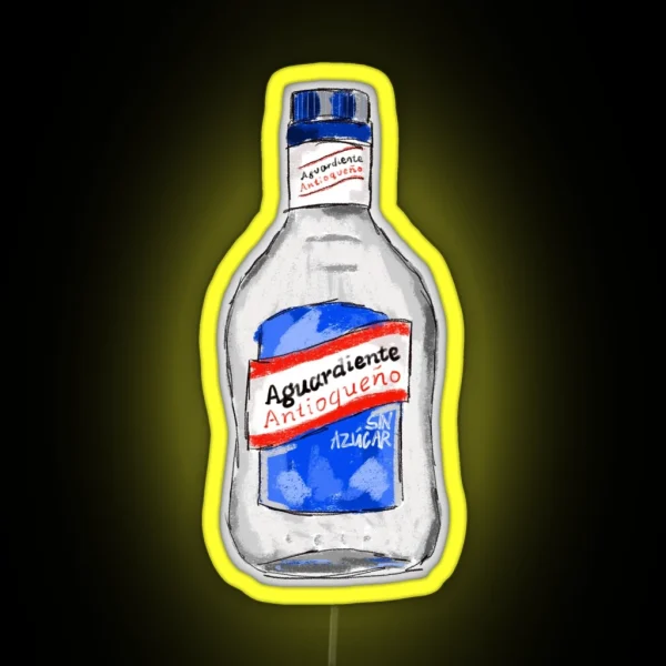 Aguardiente Colombian Liquor Colombia Led RGB Neon Sign