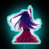 RGB Neon Sign Featuring Ai Hoshino from Popular Manga Series