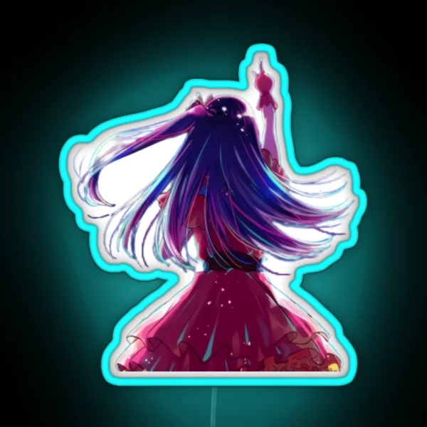 Ai Hoshino From Oshi No Ko RGB Neon Sign