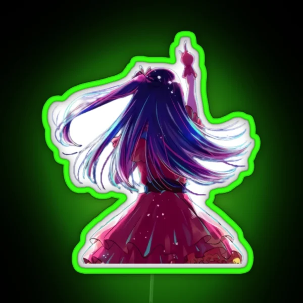 Ai Hoshino From Oshi No Ko RGB Neon Sign