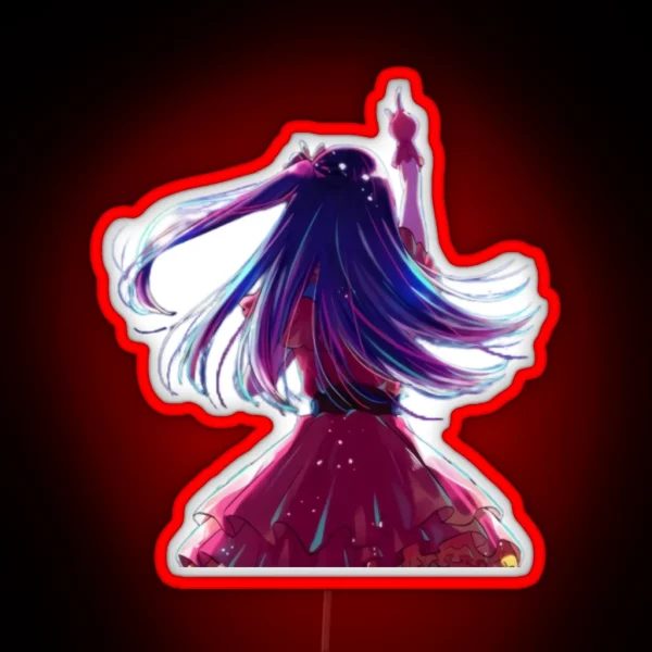 Ai Hoshino From Oshi No Ko RGB Neon Sign