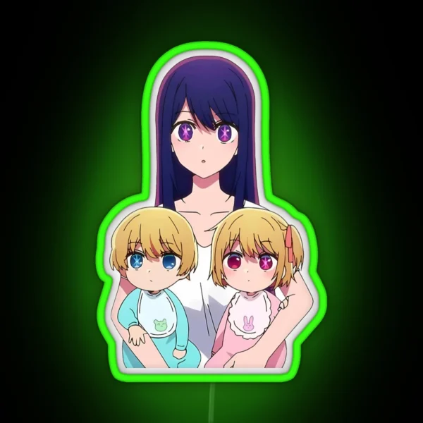Ai Hoshino Oshi No Ko Kawaii RGB Neon Sign