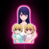 Vibrant RGB neon light display for Oshi no Ko fans anywhere.