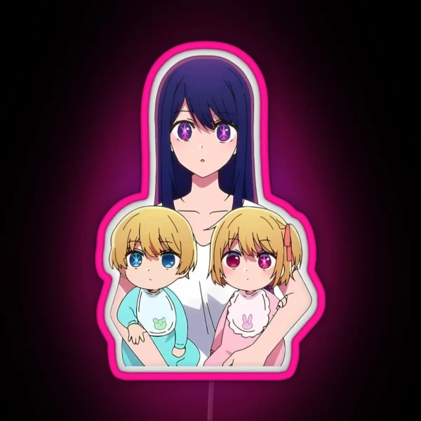 Ai Hoshino Oshi No Ko Kawaii RGB Neon Sign