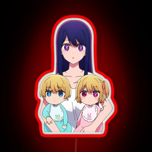 Ai Hoshino Oshi No Ko Kawaii RGB Neon Sign