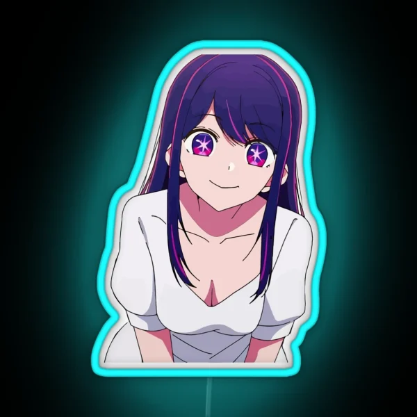 Ai Hoshino Oshi No Ko Kawaii RGB Neon Sign