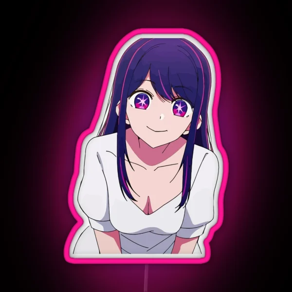 Ai Hoshino Oshi No Ko Kawaii RGB Neon Sign