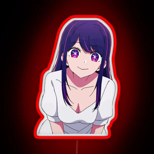 Ai Hoshino Oshi No Ko Kawaii RGB Neon Sign