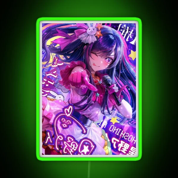 Ai Hoshino Oshi No Ko RGB Neon Sign