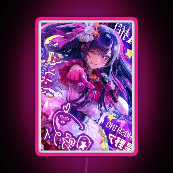 Ai Hoshino Oshi No Ko RGB Neon Sign