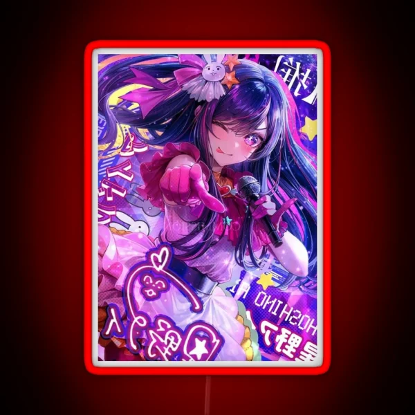 Ai Hoshino Oshi No Ko RGB Neon Sign