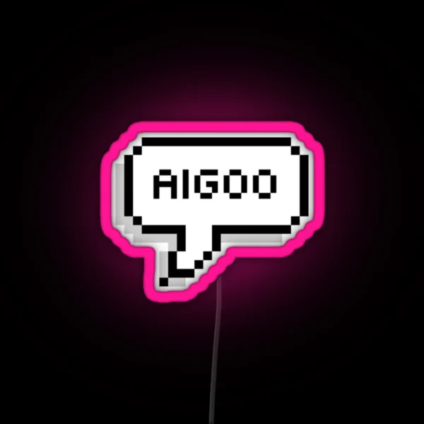 Aigoo Korean Speech Bubble RGB Neon Sign