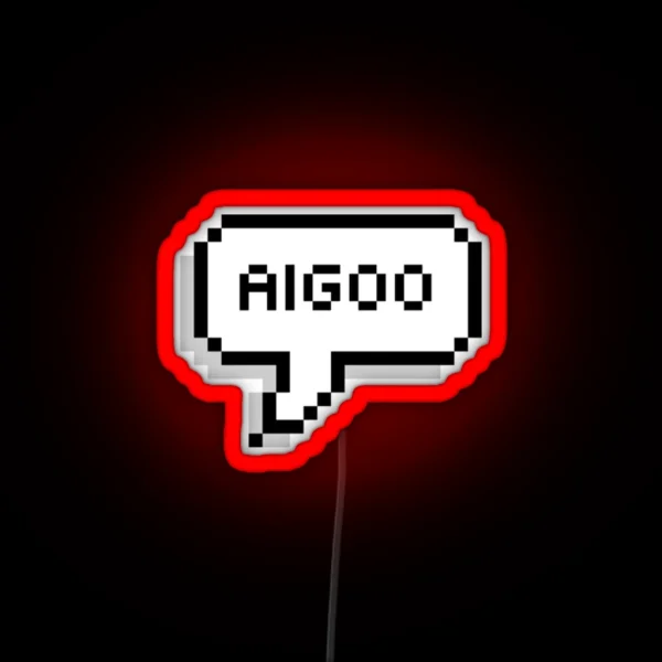 Aigoo Korean Speech Bubble RGB Neon Sign