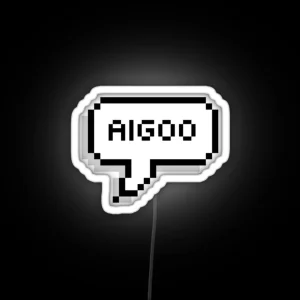 Aigoo Korean Speech Bubble RGB Neon Sign