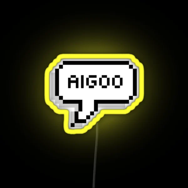 Aigoo Korean Speech Bubble RGB Neon Sign