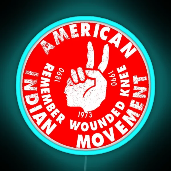 AIM American Indian Movement RGB Neon Sign
