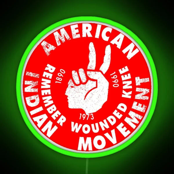 AIM American Indian Movement RGB Neon Sign