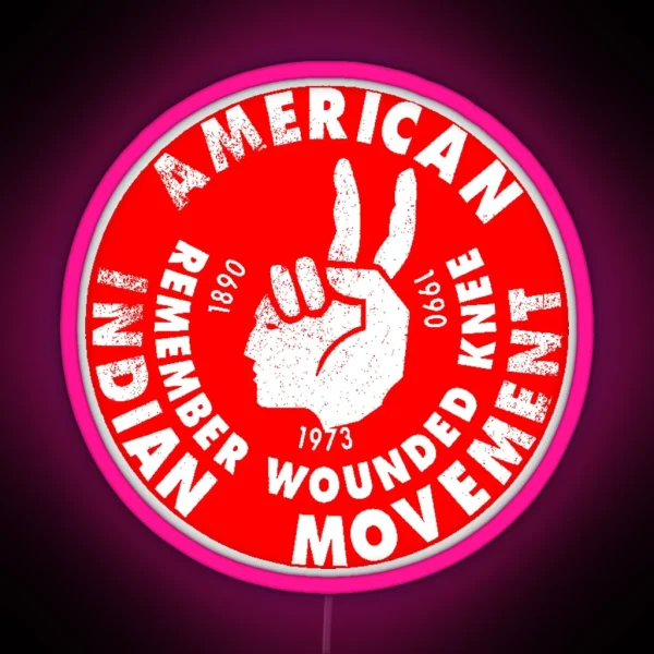 AIM American Indian Movement RGB Neon Sign