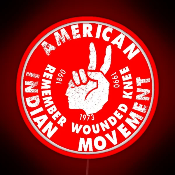 AIM American Indian Movement RGB Neon Sign