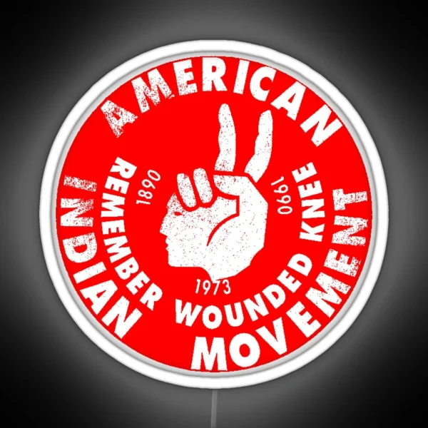 AIM American Indian Movement RGB Neon Sign