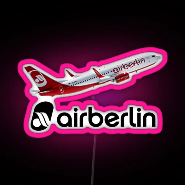 Air Berlin German Airline Tribute Design RGB Neon Sign