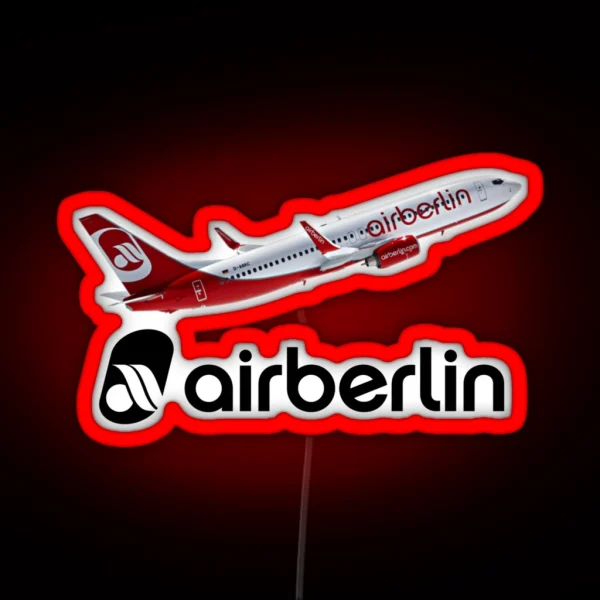 Air Berlin German Airline Tribute Design RGB Neon Sign