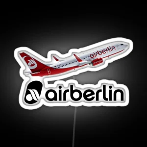 Air Berlin German Airline Tribute Design RGB Neon Sign