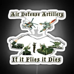 Air Defense Artillery RGB Neon Sign