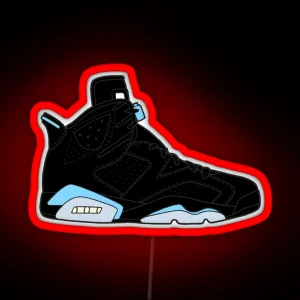 Air Jordan VI 6 UNC RGB Neon Sign