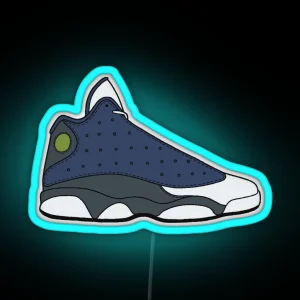 Air Jordan XIII 13 Flint RGB Neon Sign