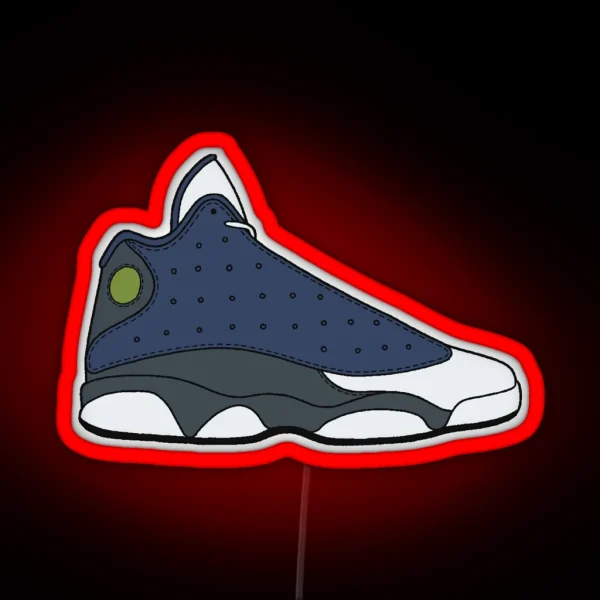 Air Jordan XIII 13 Flint RGB Neon Sign