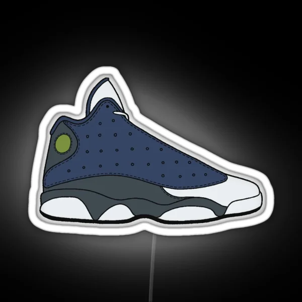 Air Jordan XIII 13 Flint RGB Neon Sign