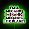 Unique Aviation-Themed Neon Sign for Mechanics and Aviation Enthusiasts Gift