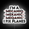 Comedy aviation gift sign for aircraft mechanic and enthusiast hobbyists