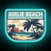 Airlie Beach Australia Retro Emblem RGB Neon Sign - Image 3