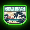 Airlie Beach Australia Retro Emblem RGB Neon Sign - Image 4