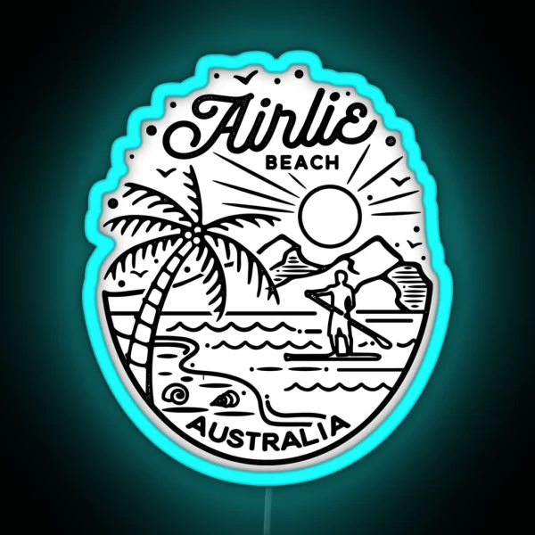 Airlie Beach SUP RGB Neon Sign