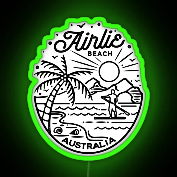 Airlie Beach SUP RGB Neon Sign