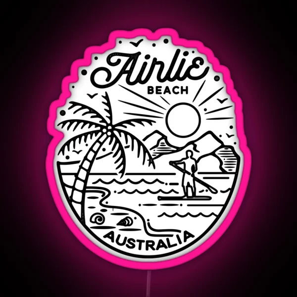 Airlie Beach SUP RGB Neon Sign
